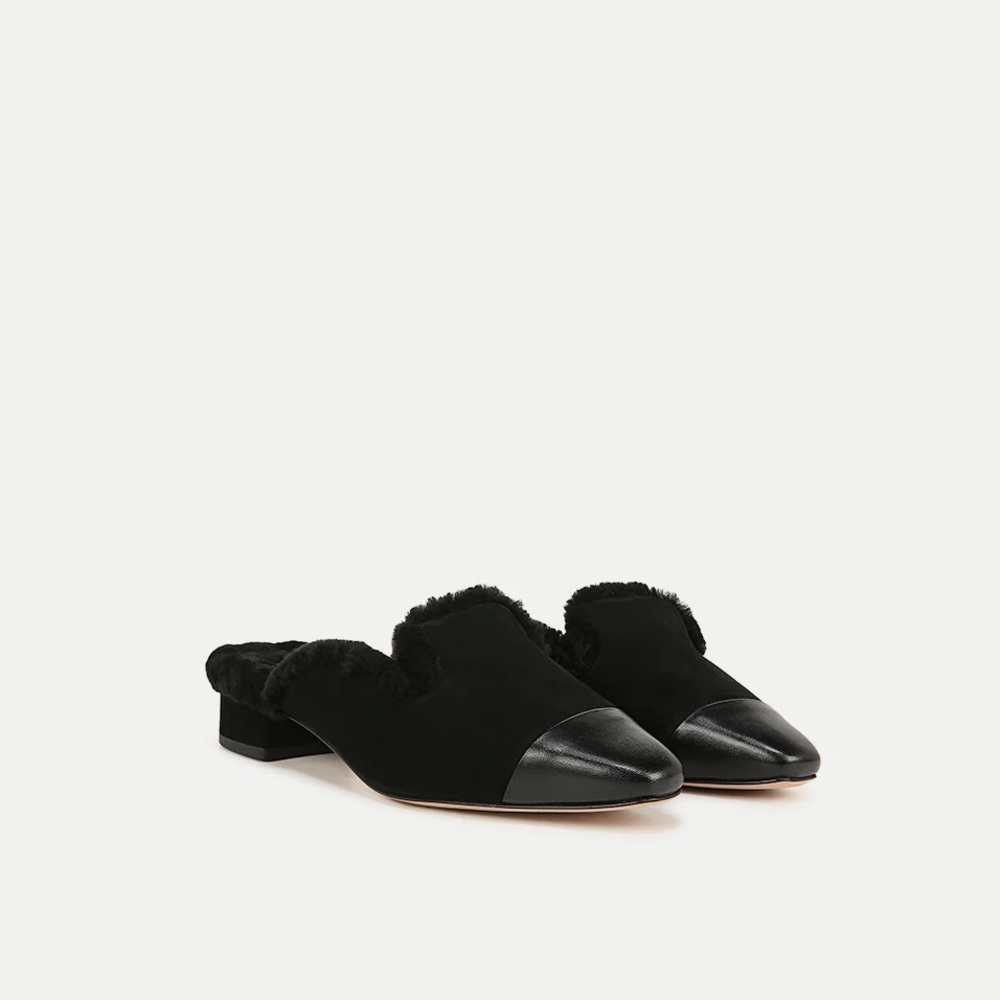Veronica Beard Cecile Shearling Mule Size 8.5